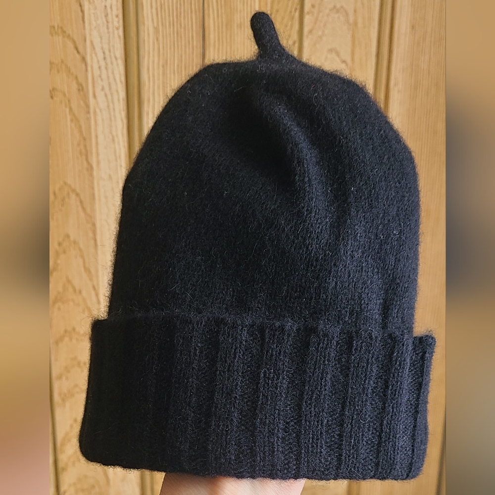 Twik Black Knit Cuffed Beanie - Picture 5 of 5